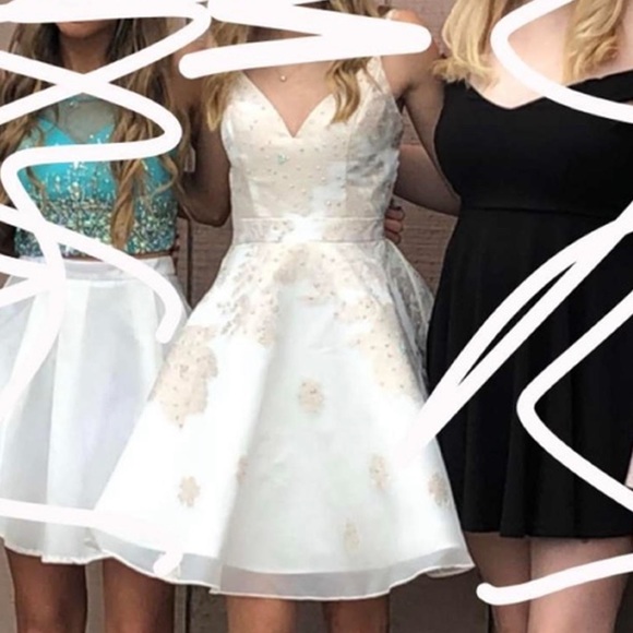 Jovani Dresses Jovani White Hoco Dress Poshmark